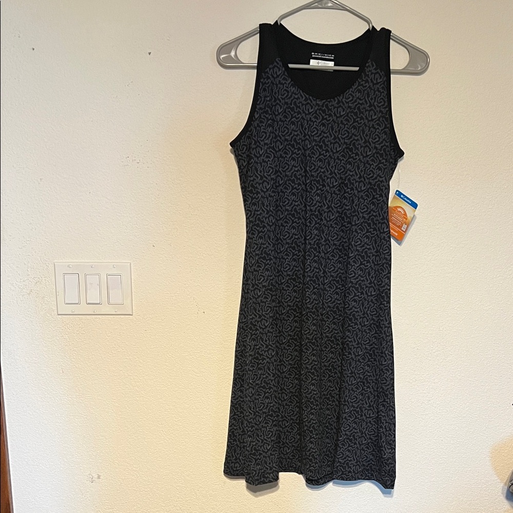 Columbia Black Patterned Sleeveless Dress